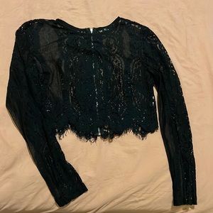 Top encage color negro talla s